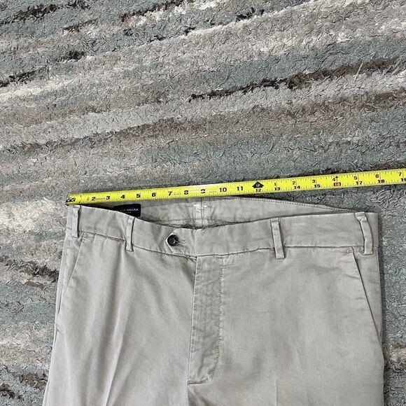 Peter Millar Collection 5-Pocket Chino Pants Men 36 x 22 Gray Khaki Stretch READ - Picture 6 of 7